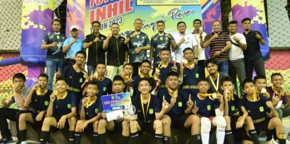 Wabup Inhil Tutup Liga Futsal Tingkat Pelajar SMP dan Sederajat 2023