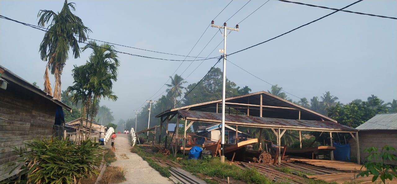Alhamdulillah, Akhirnya Masyarakat Desa Pungkat, Inhil Nikmati Listrik 24 Jam