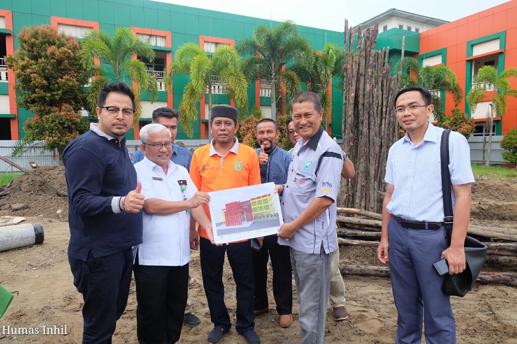 Wabup, SU Tinjau Pembangunan RSUD Puri Husada Tembilahan