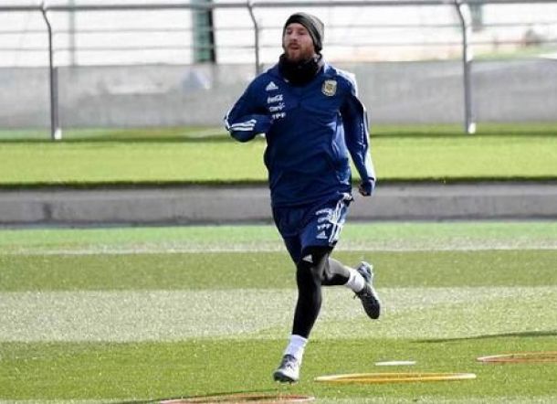 Lionel Messi Santai Latihan di Real Madrid