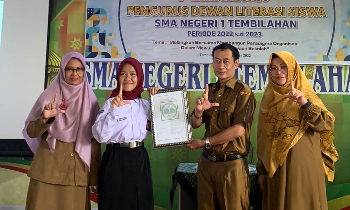 Kepala DPAD Inhil Hadiri Pelantikan Dewan Literasi SMA Negeri 1 Tembilahan