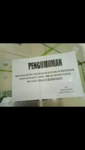 Dimulai Hari Ini, Pelayanan Bedah Plastik di RSUD Puri Husada Tembilahan Dihentikan, Kecuali Emergency