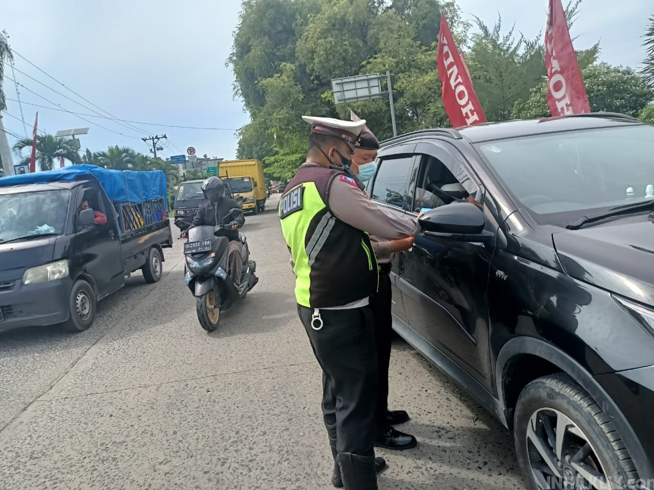 Polres Sergai Lakukan Penyekatan PPKM di Perbaungan dan Dolok Masihul