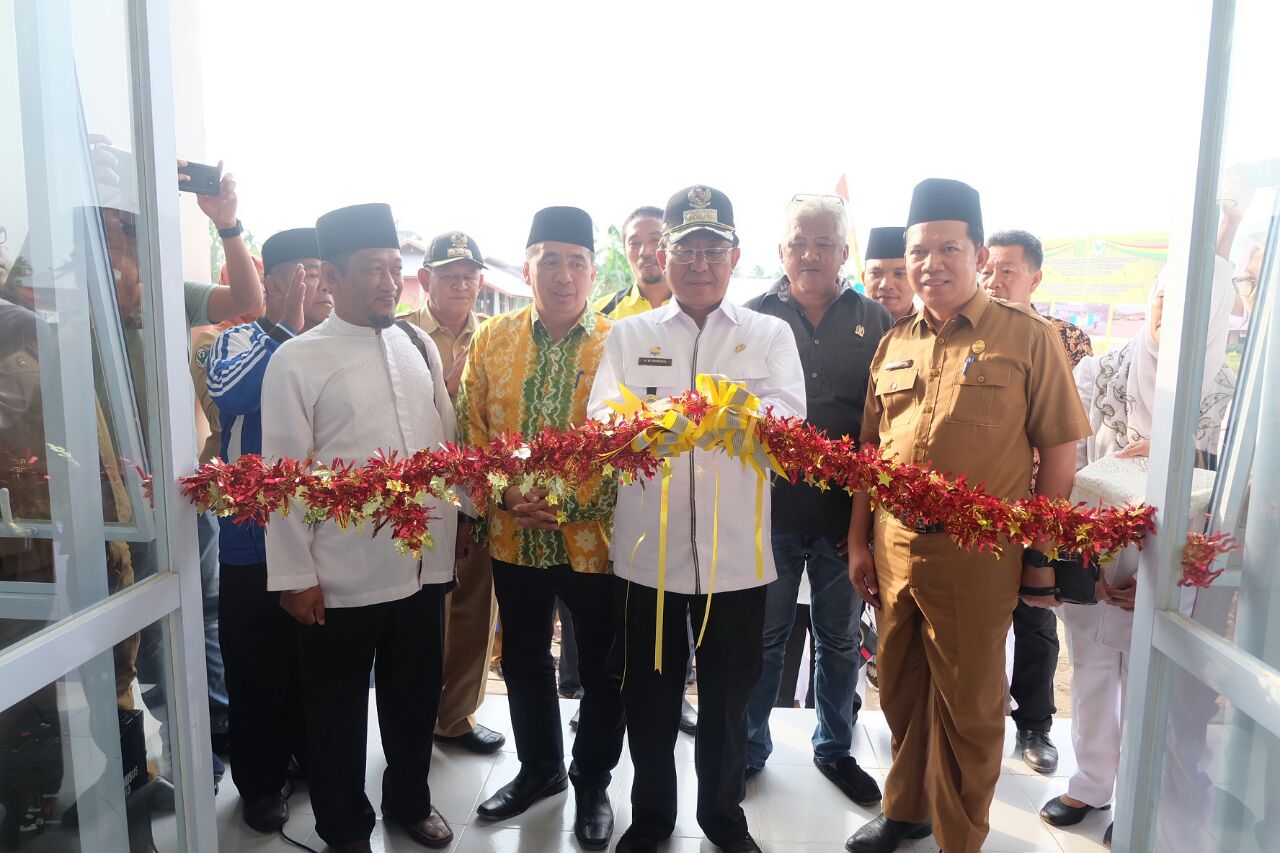 HM Wardan Resmikan Puskesmas Rawat Inap Di Sungai Guntung, Kateman