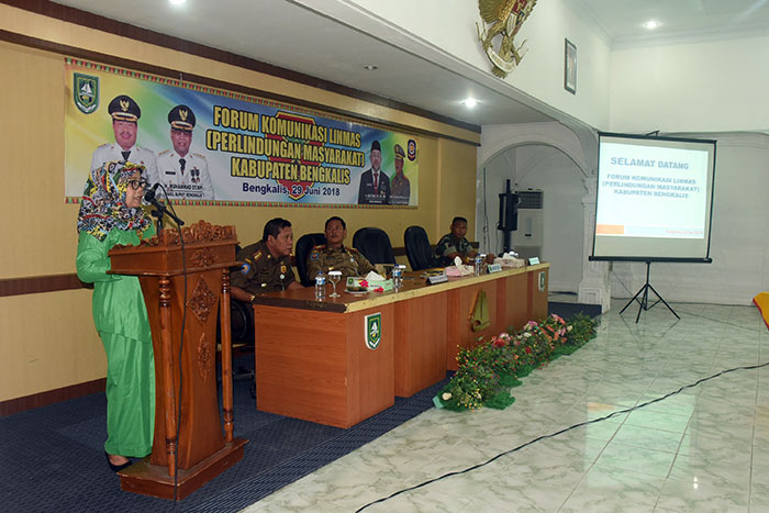 Satlinmas Ujung Tombak Keamanan di Negeri Junjungan