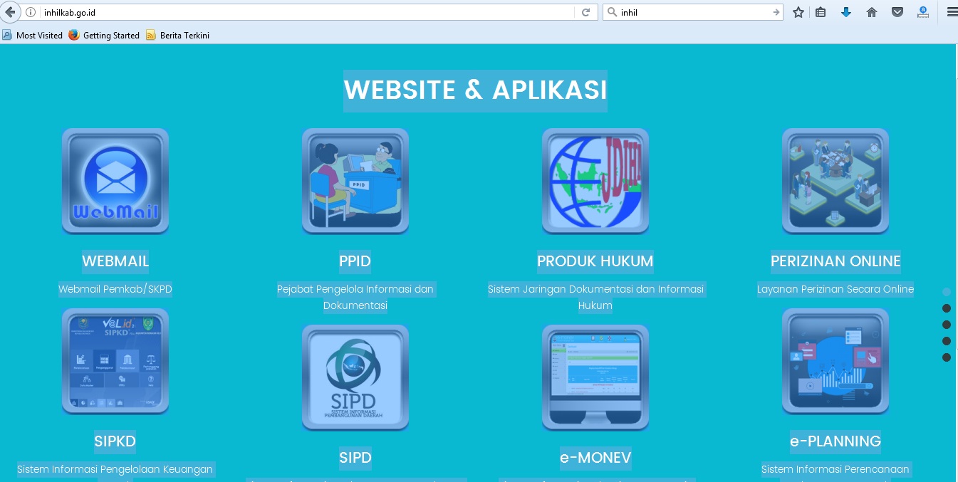 Situs Resmi inhilkab.go.id Diretas