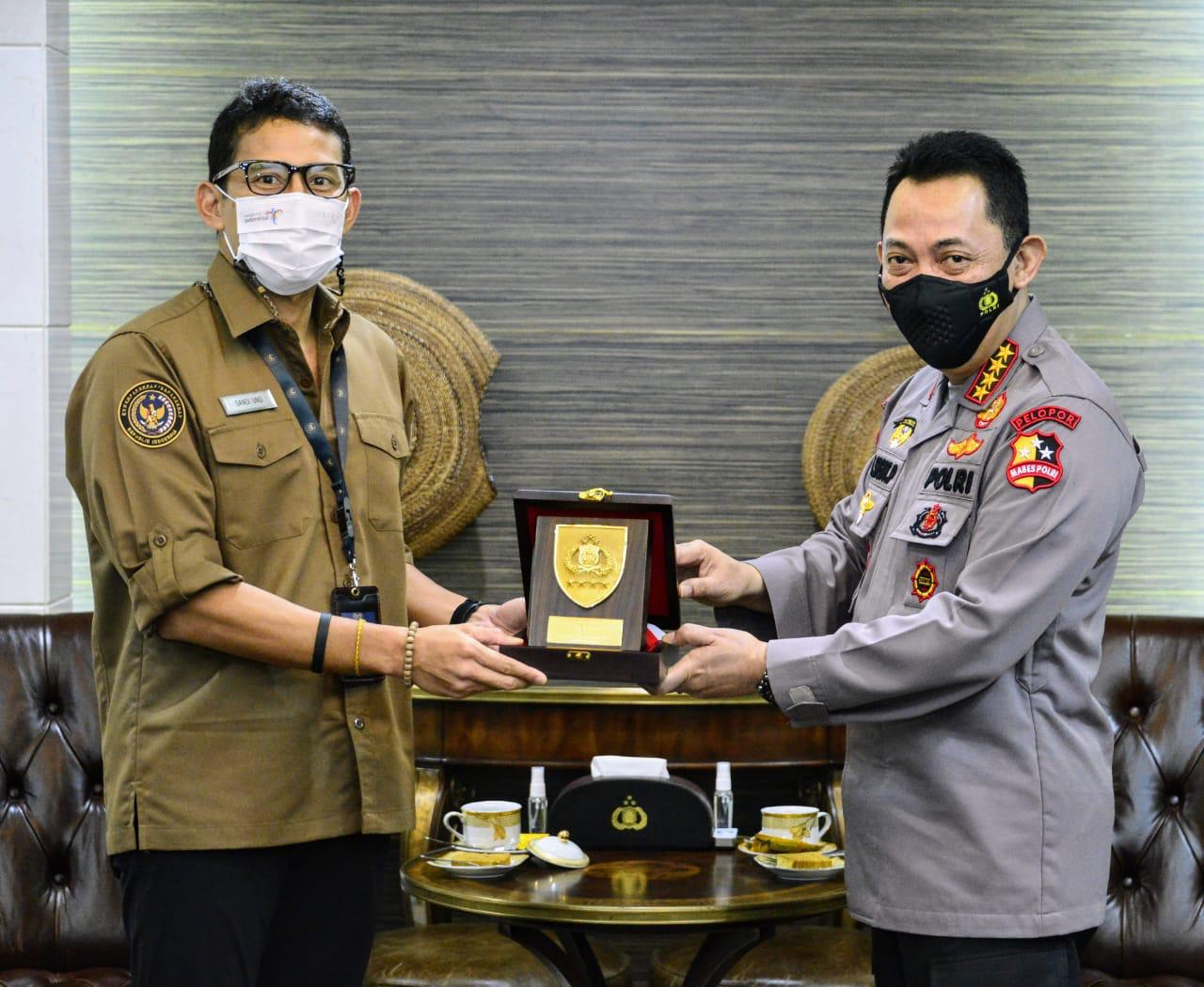 Bersama Menteri Pariwisata, Kapolri Bahas Penguatan 5 Destinasi Super Prioritas