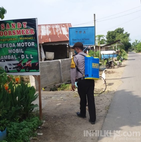 Polsek Namo Rambe Sampaikan Sosialisasi Pencegahan Covid-19
