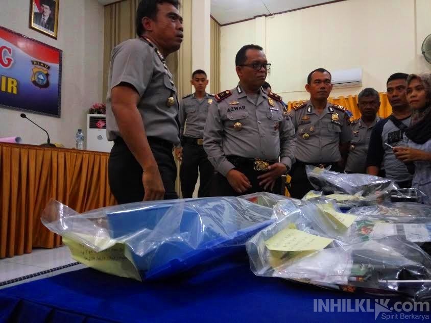 Polres Inhil  Amankan 18 Tersangka dari 14 Kasus Narkotika