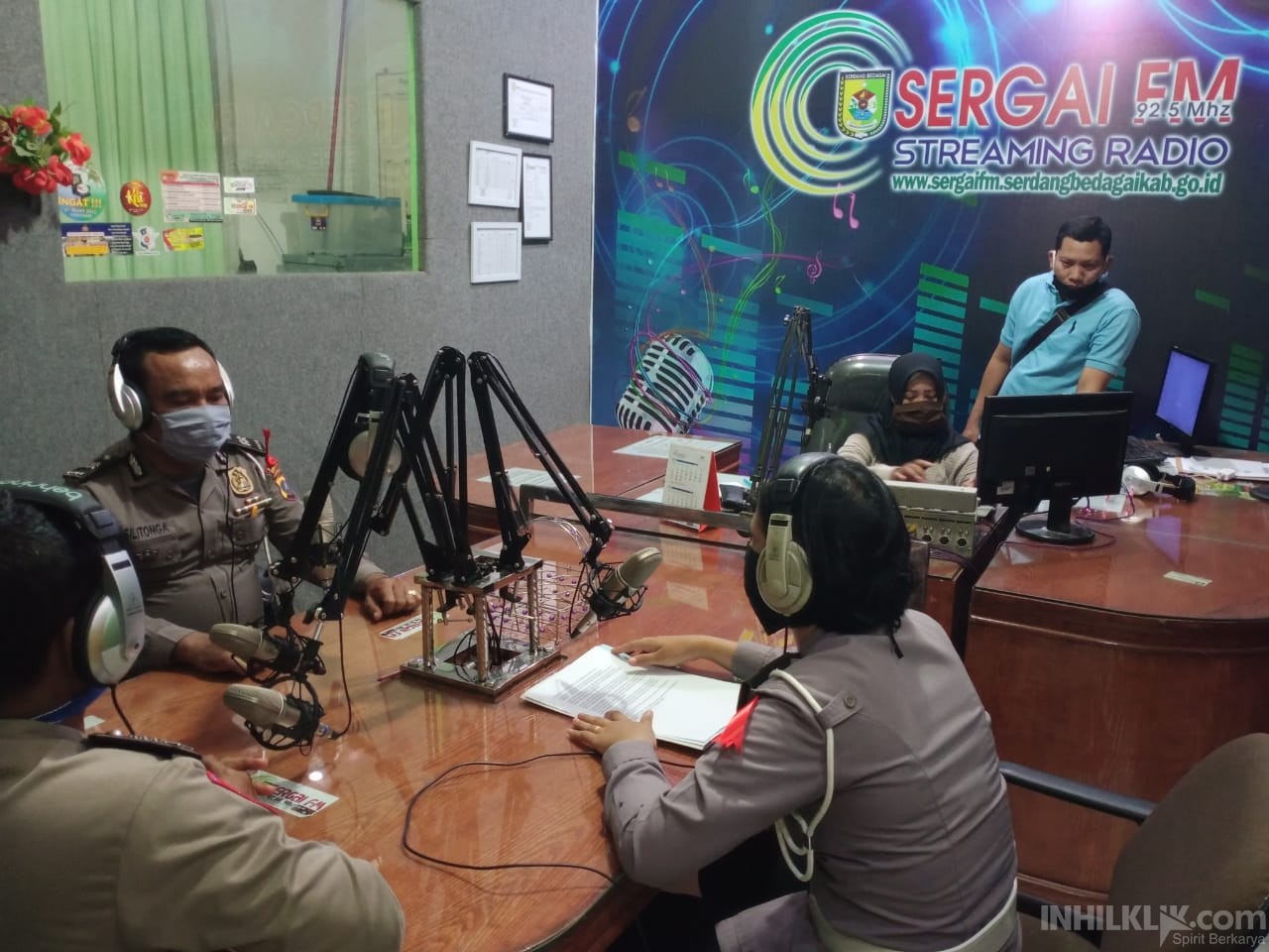 Cegah Covid 19, Sat Lantas Polres Sergai Himbau Masyarakat Melalui Radio