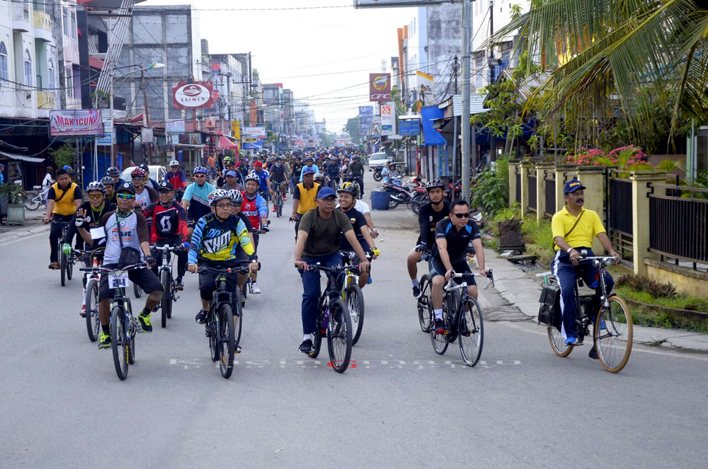 Kodim dan ISSI Inhil Sukses Gelar Fun Bike