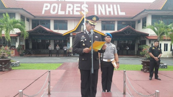 Polres Inhil Gelar Upacara Peringatan Hari Jadi Pancasila