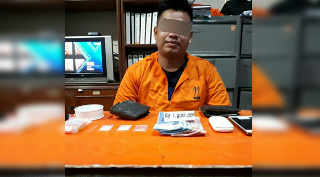 Polres Inhil Bekuk Seorang Warga Tembilahan Pemilik Sabu