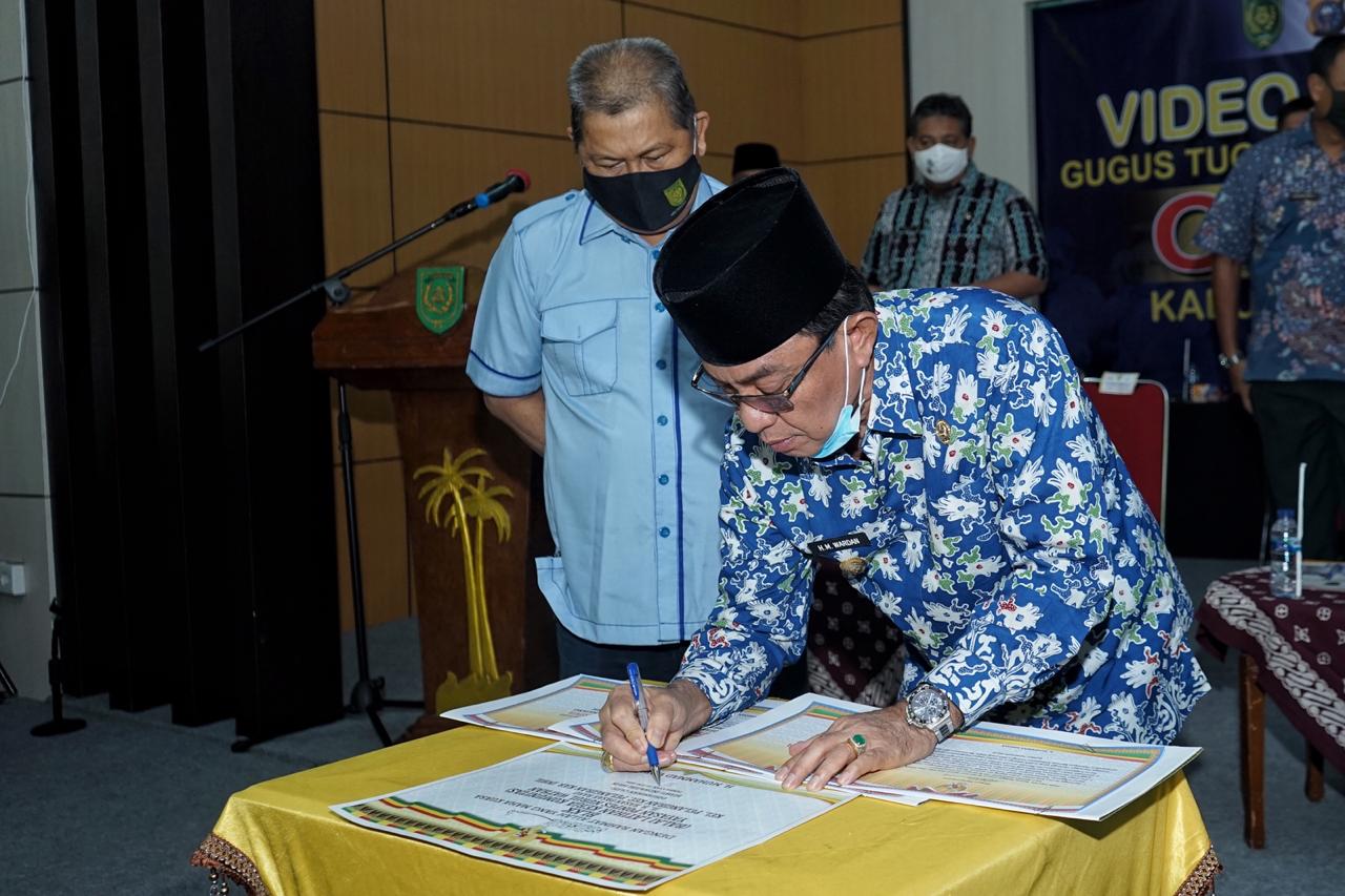 Bupati Inhil HM Wardan Resmikan Dermaga dan 2 BLKK Melalui Virtual