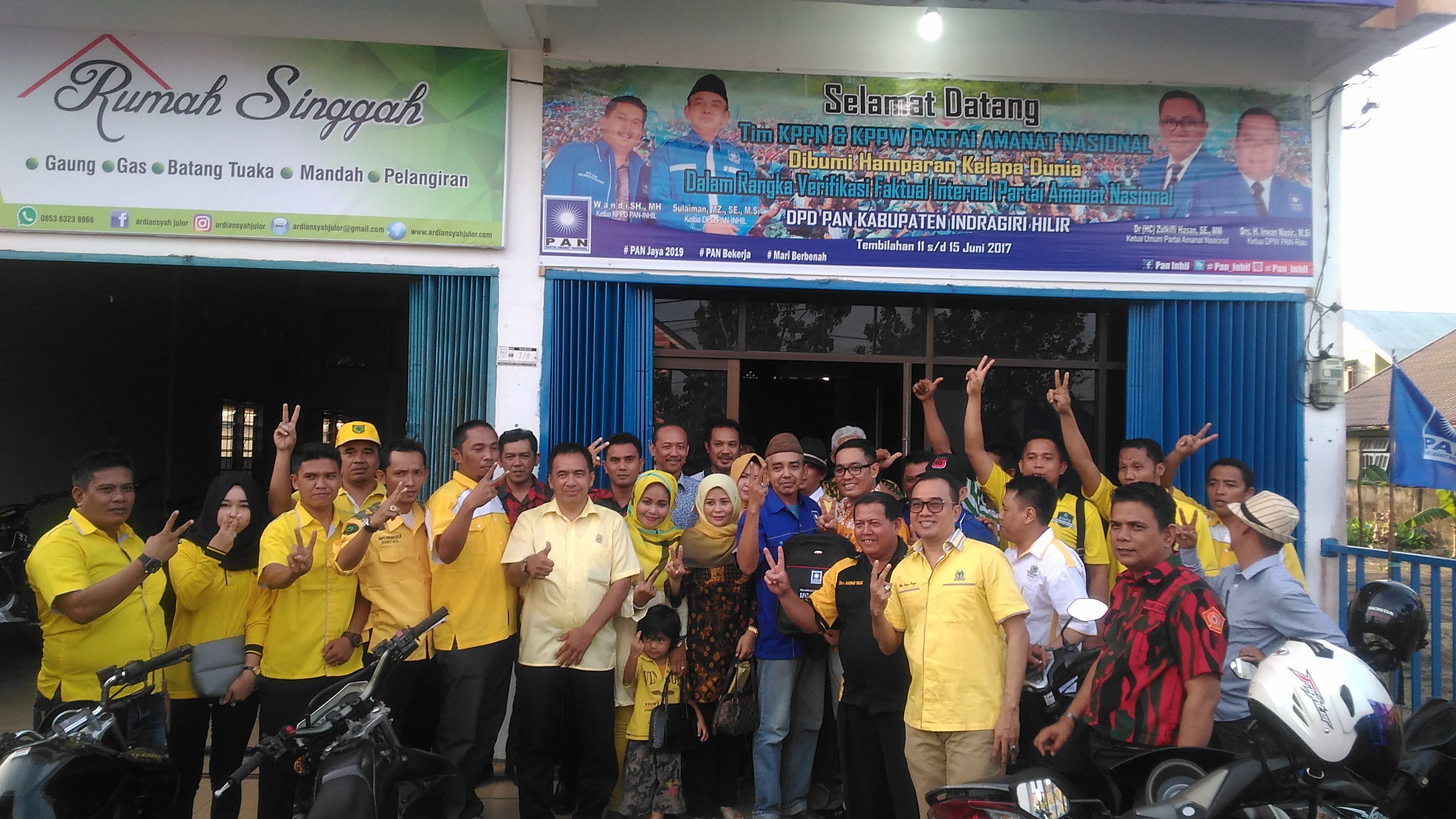 Serius Melanjutkan Pembangunan Inhil, HM Wardan, Resmi Mendaftar di PAN