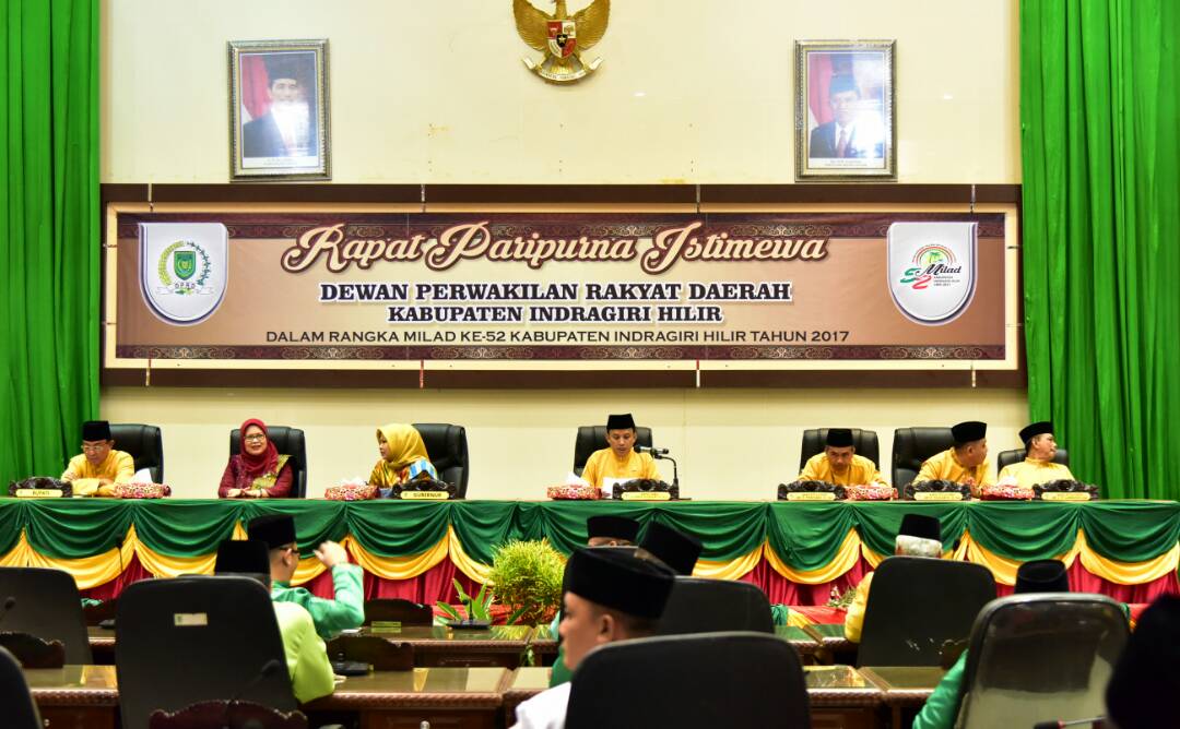 Milad ke 52 Inhil, DPRD Gelar Sidang Paripurna Istimewa