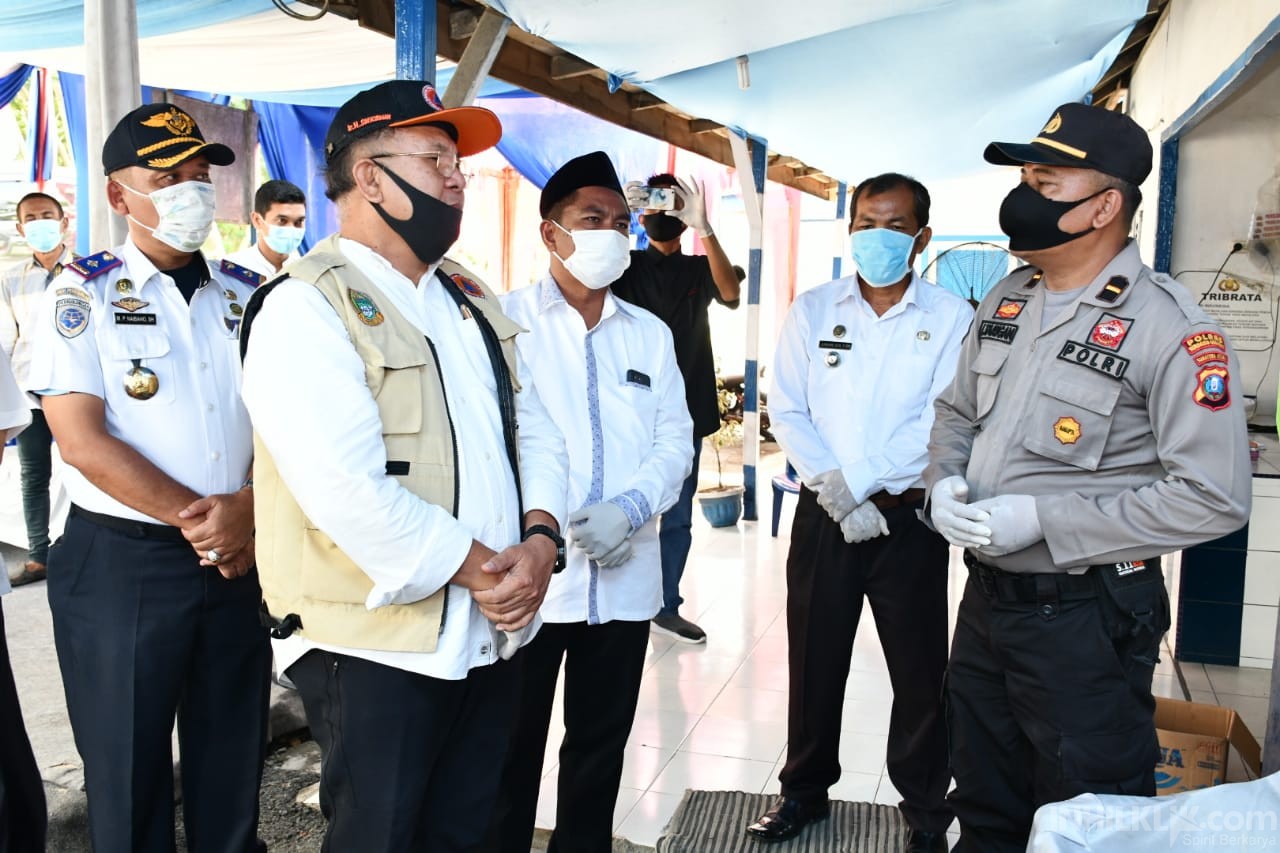 Bupati dan Wabup Sergai Monitoring Pos Pengamanan Operasi Ketupat Toba 2020