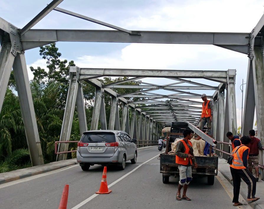 Kerusakan Jembatan Siak II Pekanbaru Selesai Diperbaiki