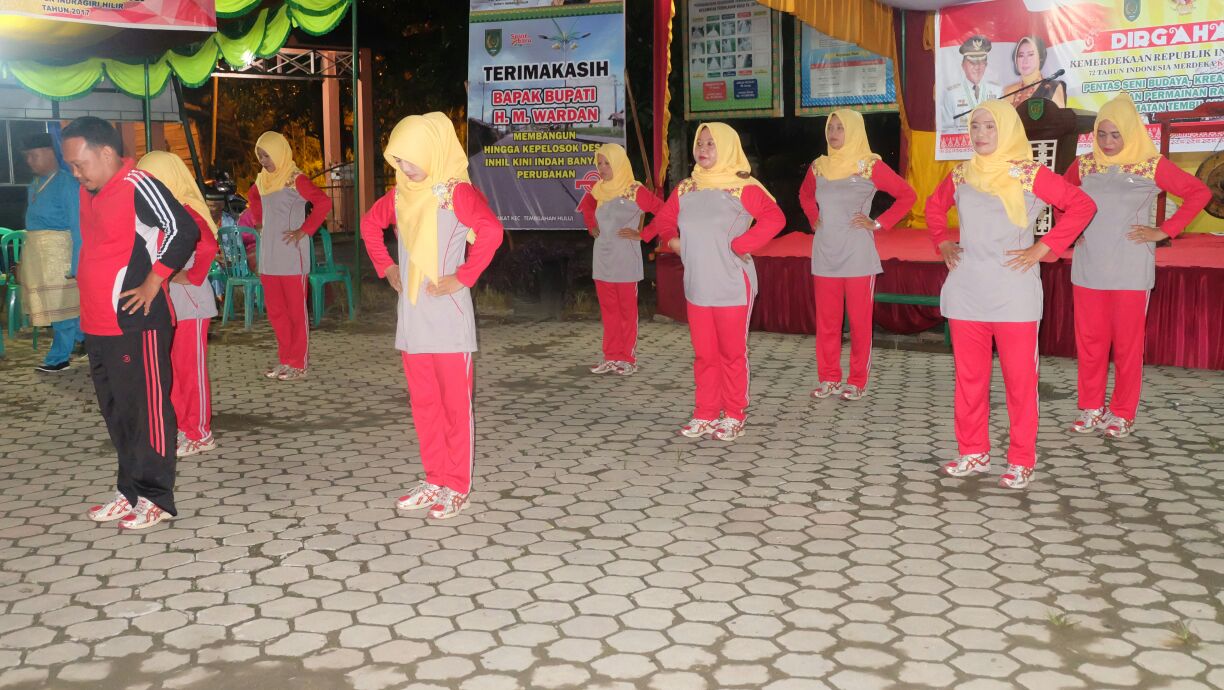 Tembilahan Hulu Gelar Lomba Tari Kreasi DMIJ dan Juga Lomba Senam DMIJ