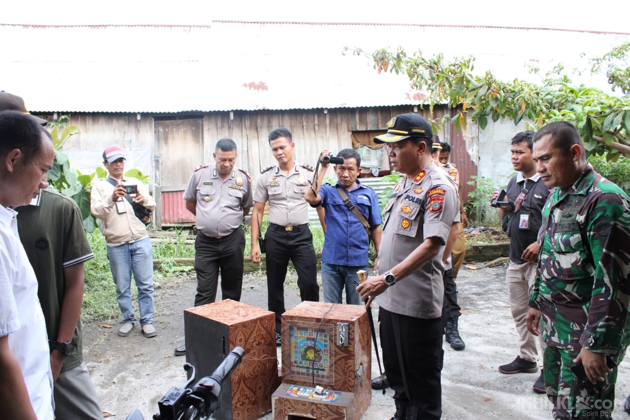 Kapolres AKBP Robin Simatupang Pimpin Langsung Gerebek Lokasi Judi Jackpot