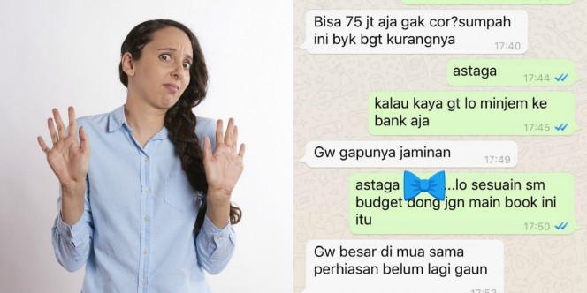 MAU MINJAM, NGELUNJAK! Percakapan Teman Pinjam Uang untuk Nikah Ini Naik Darah!