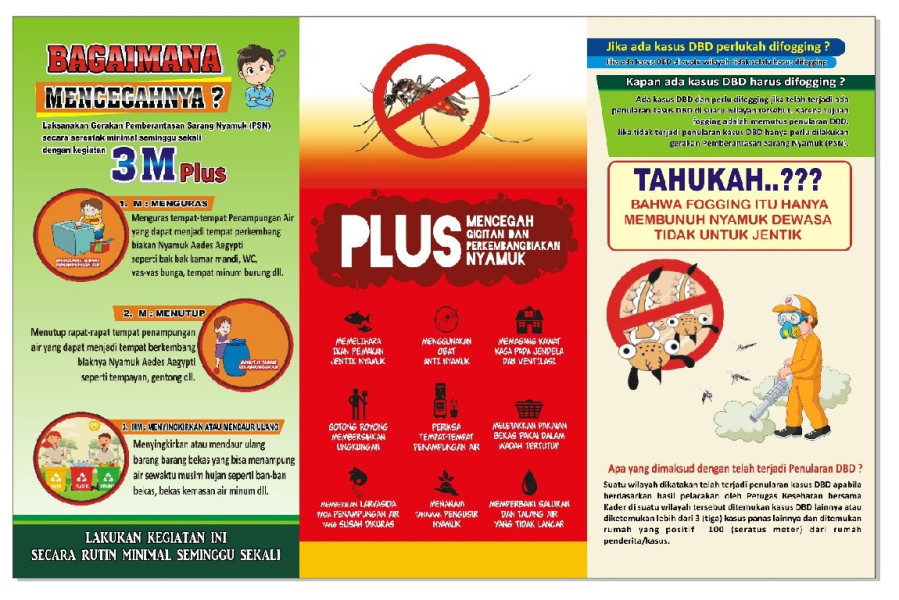 Dinkes Inhil Ajak Masyarakat Cegah DBD Dengan 3M Plus