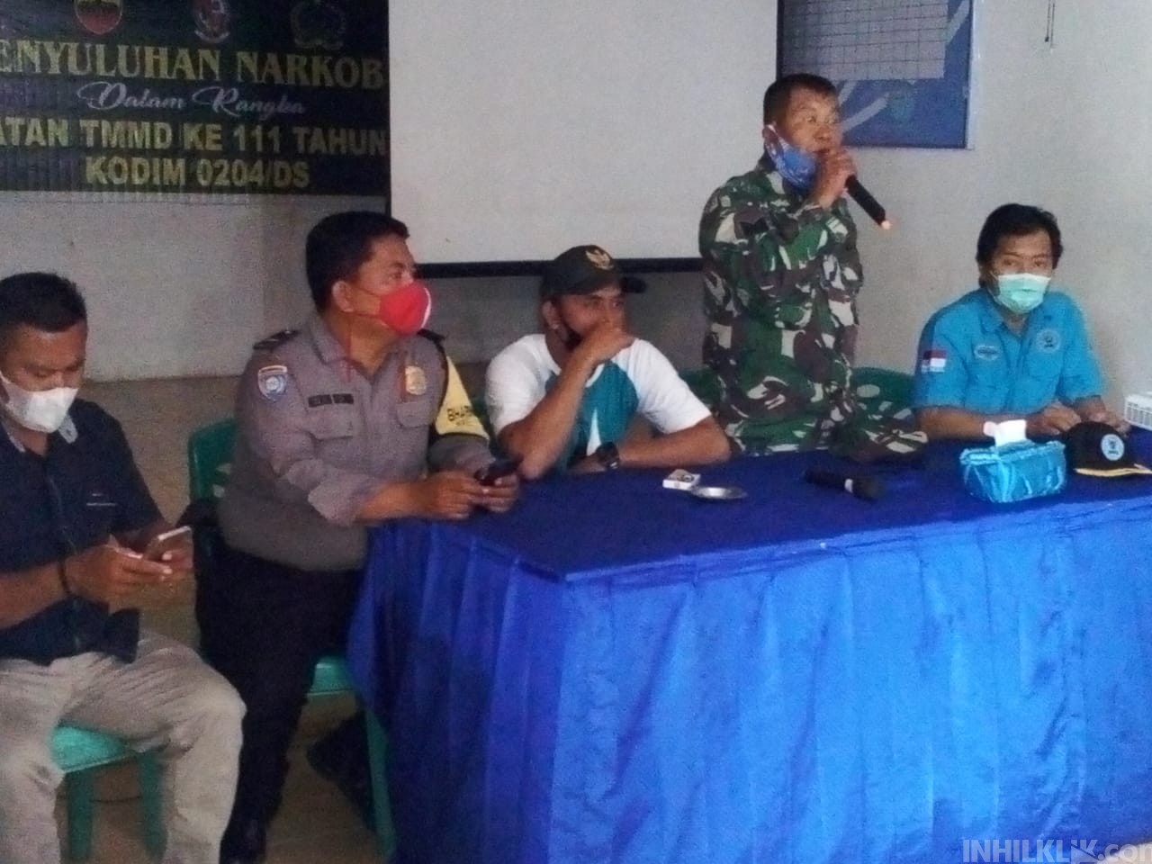 Gandeng BNNK Deliserdang, Satgas TMMD Kodim 0204/DS Warning Warga Dampak Narkoba