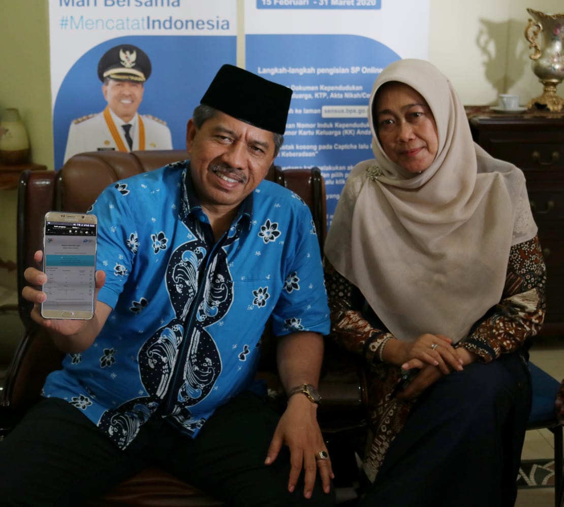 Sensus Penduduk Online di Kabupaten Siak, Perdana Dimulai Dari Kediaman Bupati Siak