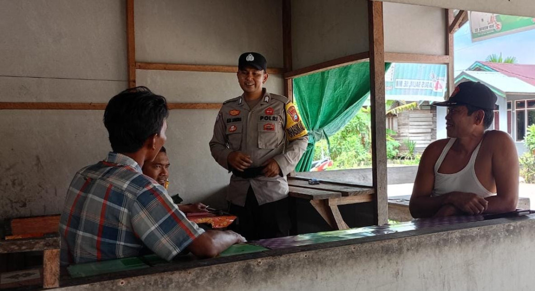 Bhabinkamtibmas Bripka Alex Sandra Terus Gencar Cooling System di Wilayah Gaung Anak Serka