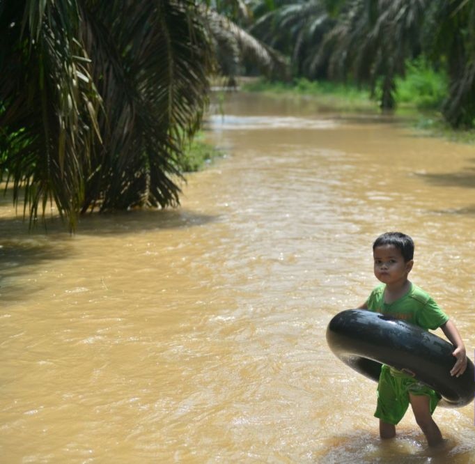 Lima Kabupaten di Riau Dilanda Banjir
