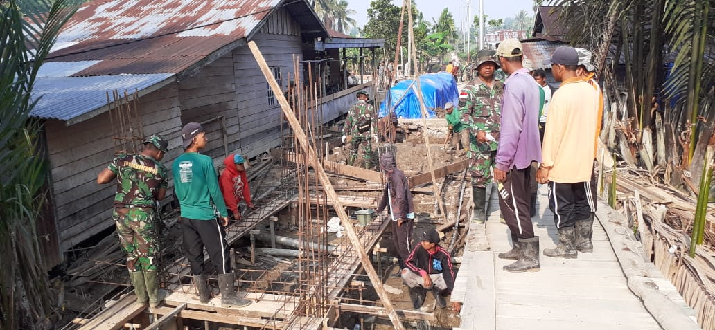 Supaya Tahan Lama, Ini Cara Satgas TMMD ke-106 dalam Proses Pekerjaannya