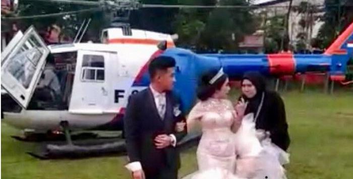 Penjelasan Polda Sumut Terkait Video Pengantin Diduga Gunakan Helikopter Polisi