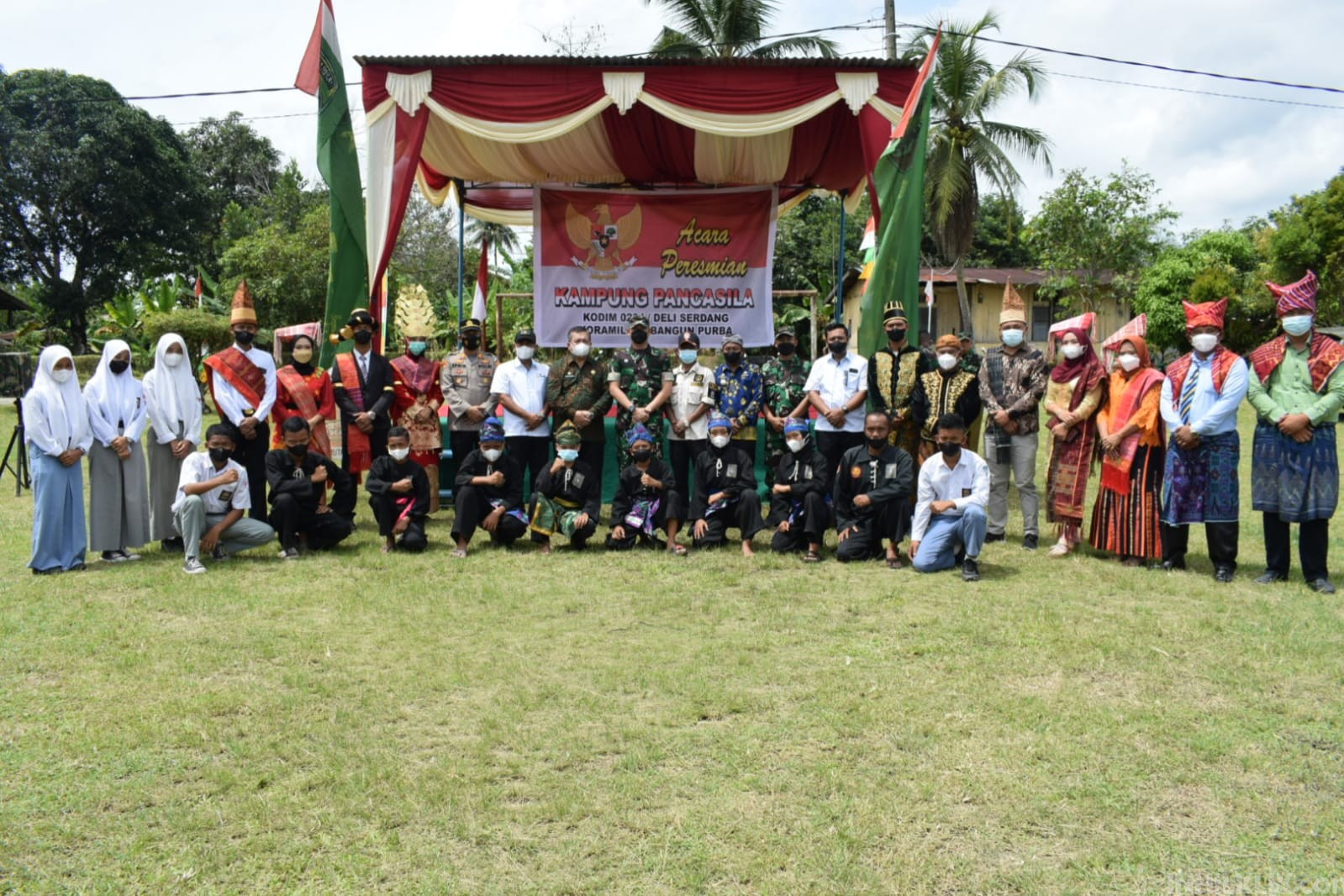 Kodim 0204/DS Resmikan Kampung Pancasila di Bangun Purba