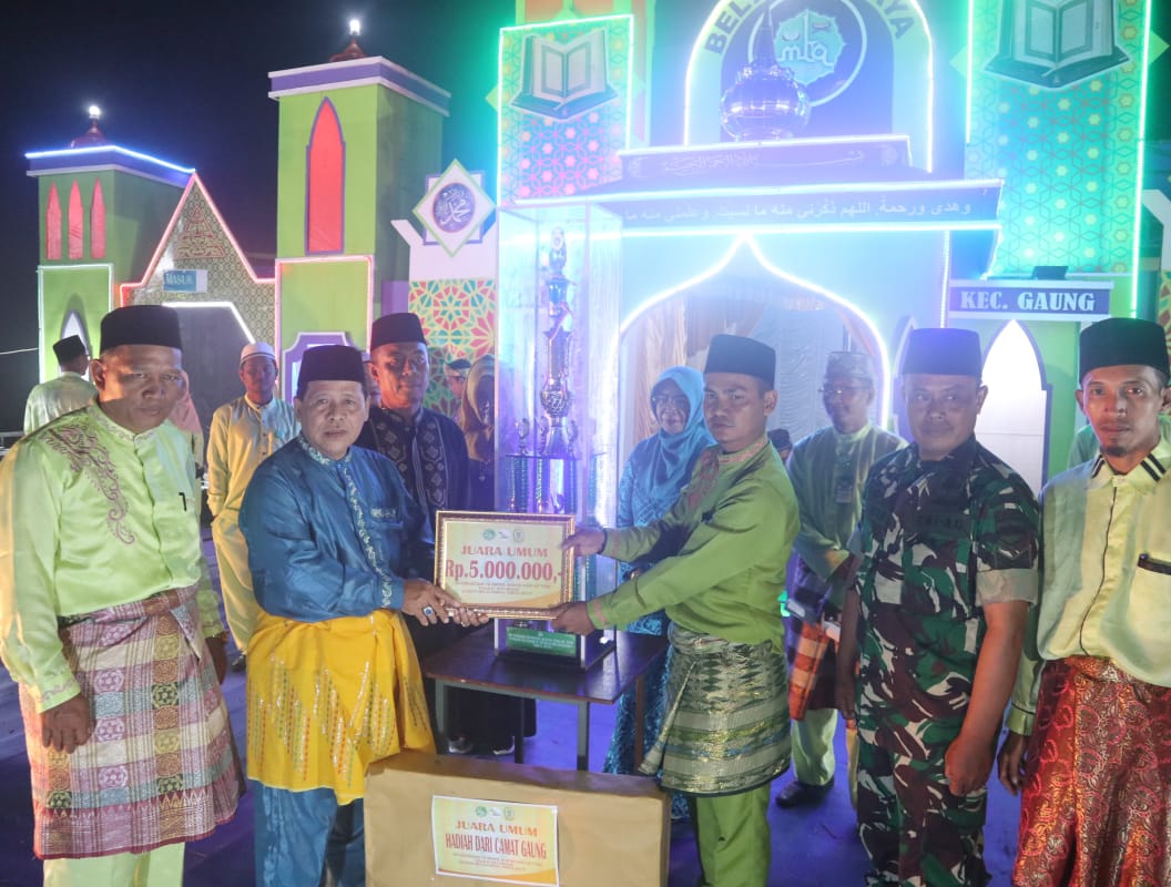 Camat Tutup MTQ Tingkat Kecamatan, Desa Belantaraya Juara Umum