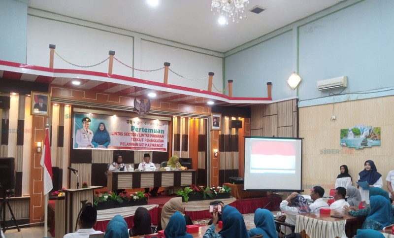 Tingkatkan Pelayanan Gizi Masyarakat, Dinkes Inhil Gelar Pertemuan Lintas Sektor