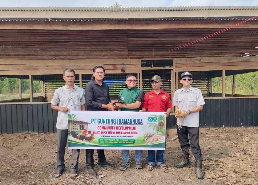 PT GIN dan Kelompok Tani Ternak Satria Meranti Panen Perdana Ayam Kampung, Dorong Ekonomi Masyarakat Tanjung Simpang