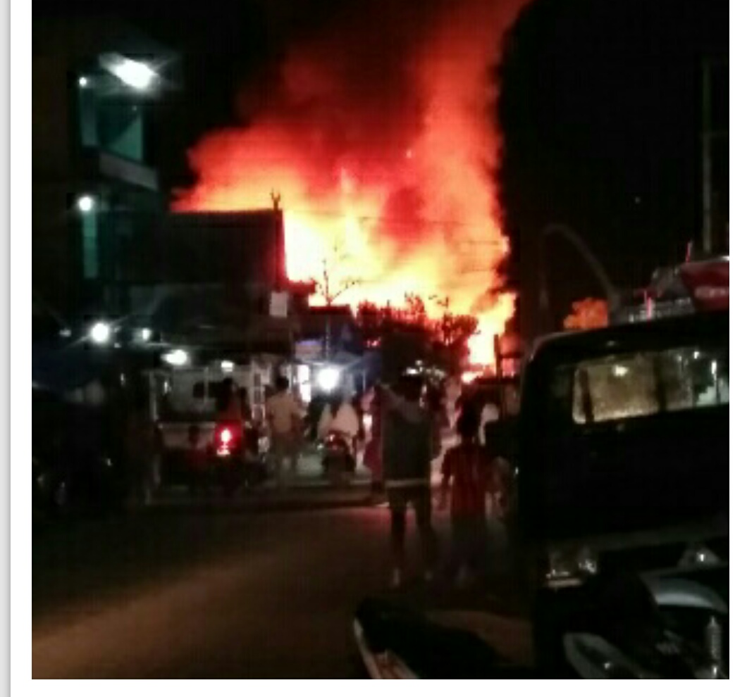 11 Rumah di Inhil Ludes Terbakar, Diduga Mesin Genset yang Menjadi Penyebabnya