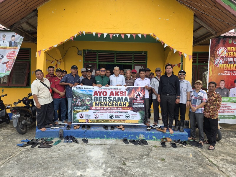 PT GIN Bergerak Bersama Masyarakat Cegah Karhutla di Desa Binaan