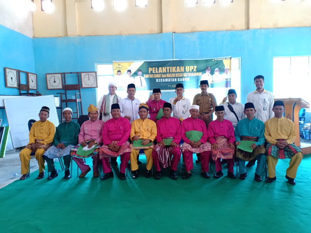 Lantik UPZ Gaung, Yunus Hasby Harapkan Penerimaan Zakat Dapat Maksimal
