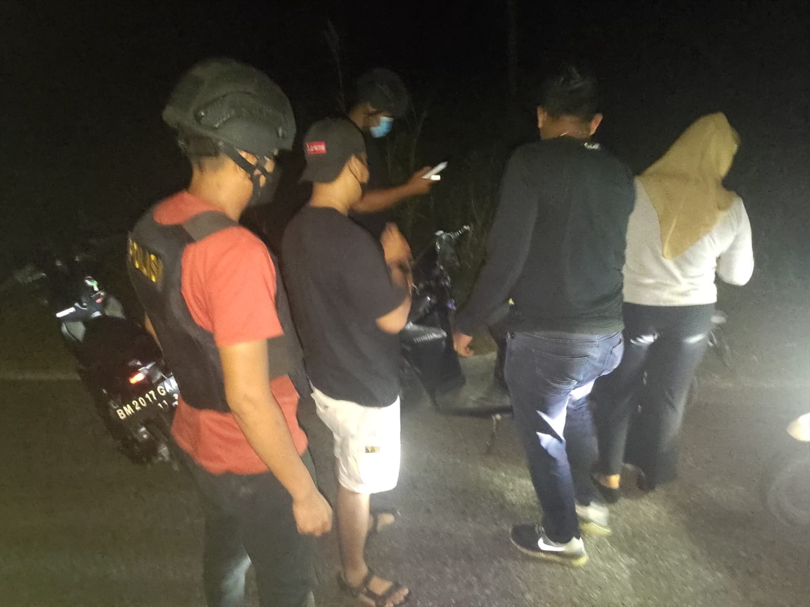 Anggota Reskrim Polres Inhil Giat Patroli Malam di Tembilahan