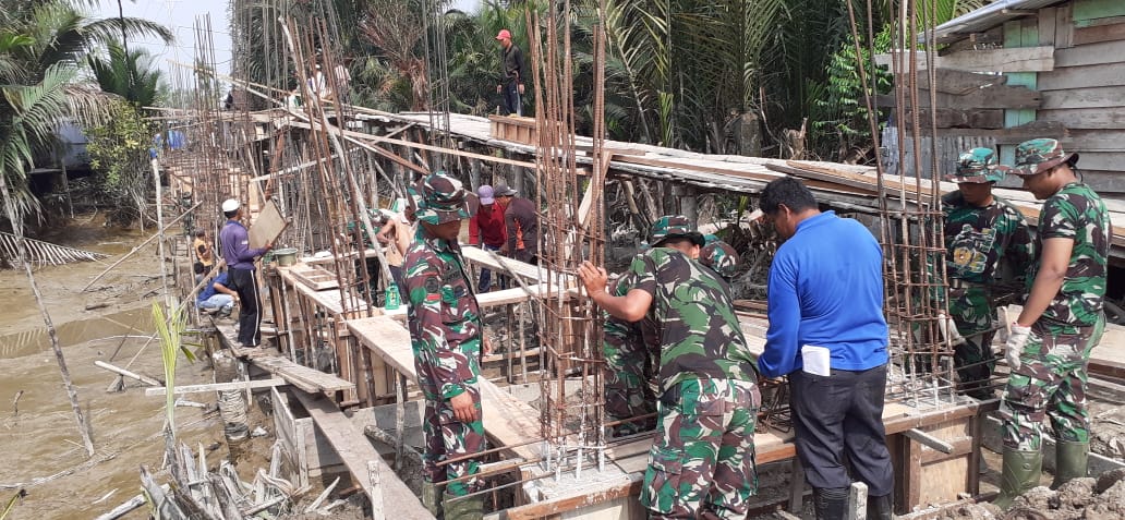 Pekerjaan TMMD ke 106 Kodim 0314/Inhil, Kejar Target dan Pertahankan Kualitas