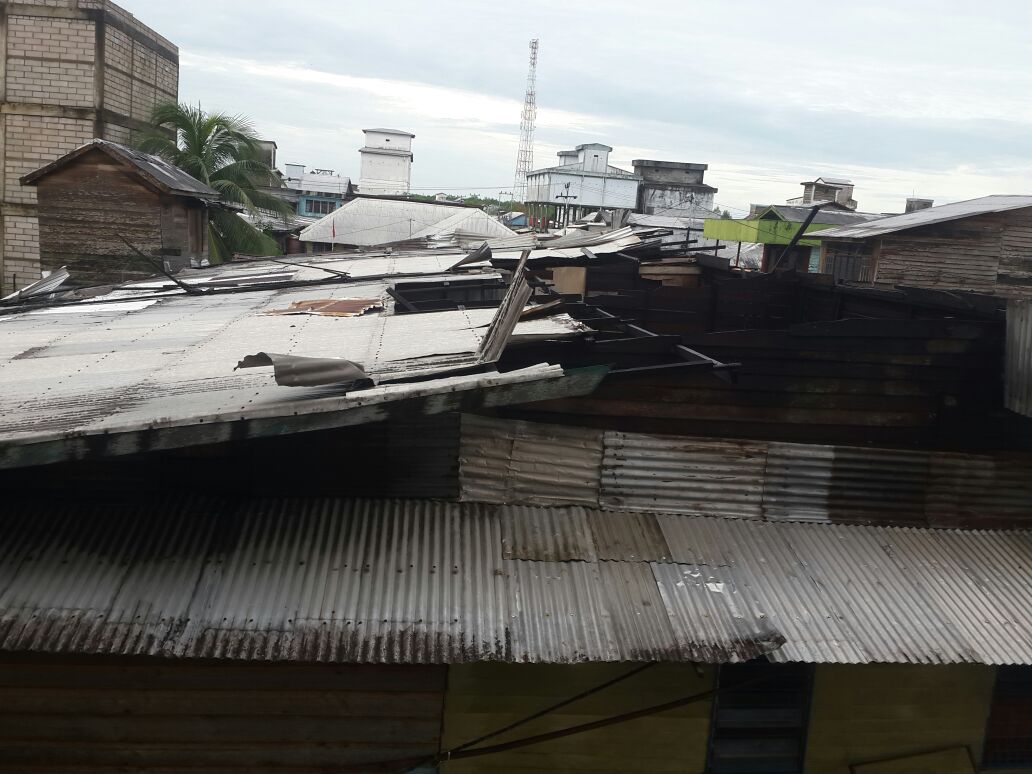 Diterpa Puting Beliung, 4 Rumah di Inhil Rusak