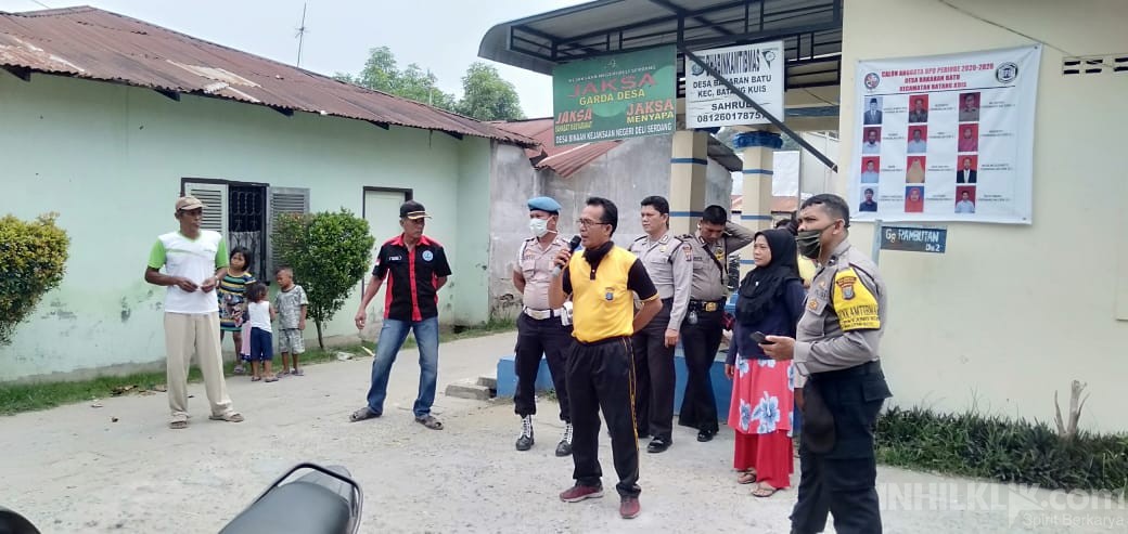 Polsek Batang Kuis Polresta Deli Serdang Sosialisasikan Himbauan Pencegahan Kepada Masyarakat