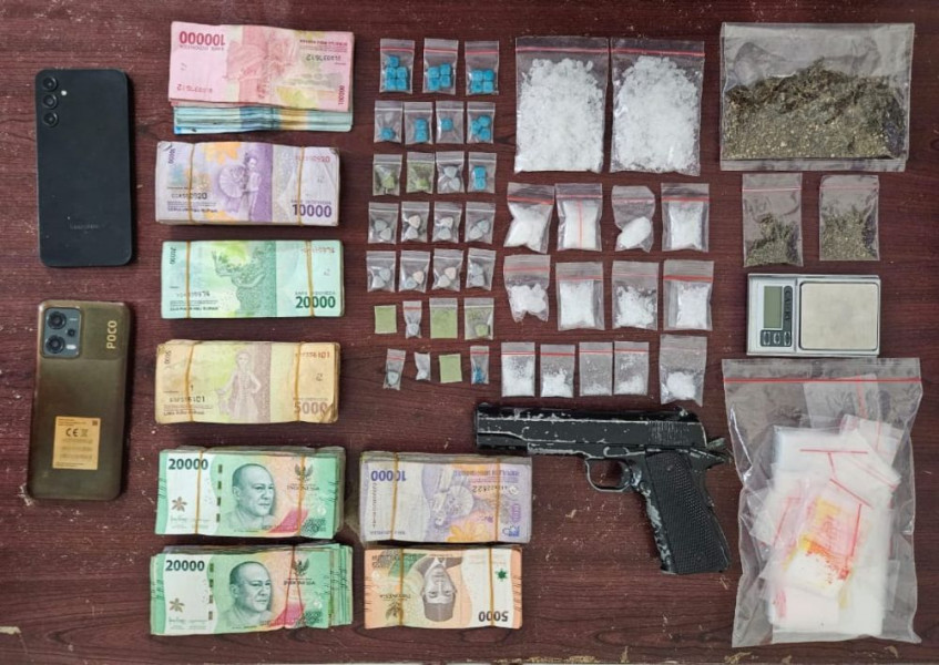Pengedar Narkoba Berpistol di Bengkalis Ditangkap Polisi