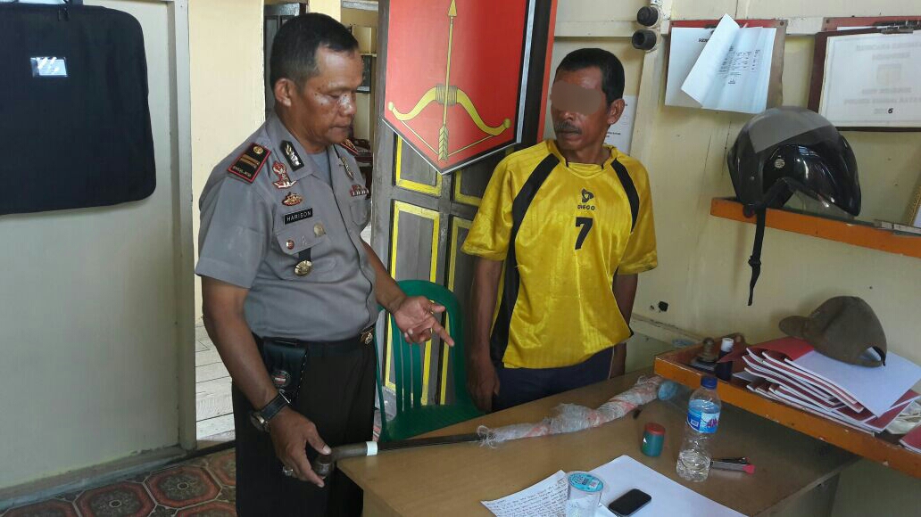 Persoalan Lahan, Seorang Pria Paruh Baya di Inhil Kena Bacok
