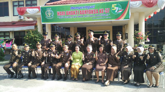 Puncak HUT Bhakti Adhyaksa ke-57, Kejari Rohul Ajak Masyarakat Dukung Penegakan Hukum