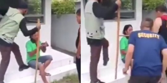 JAHATNYA, Dituduh Maling, Seorang Tukang Becak Dihakimi 3 Orang Petugas Keamanan