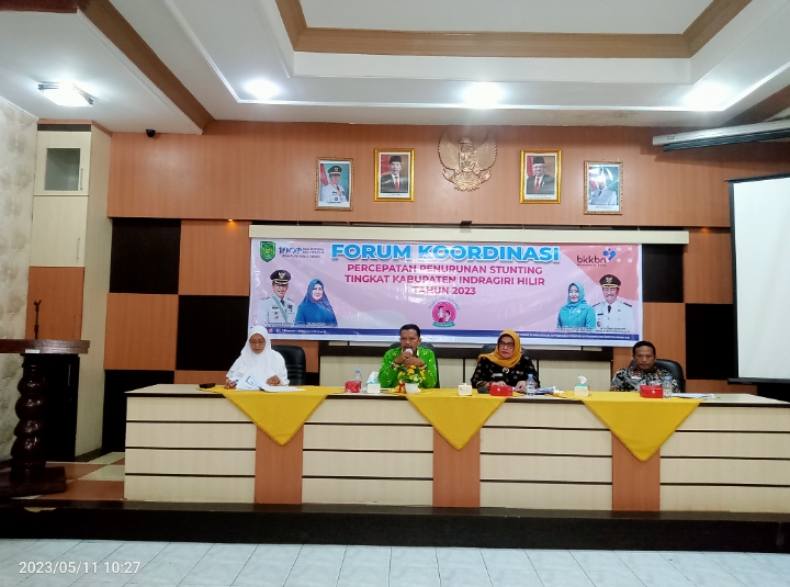 Dinkes Inhil Hadiri Forum Koordinasi Percepatan Penurunan Stunting