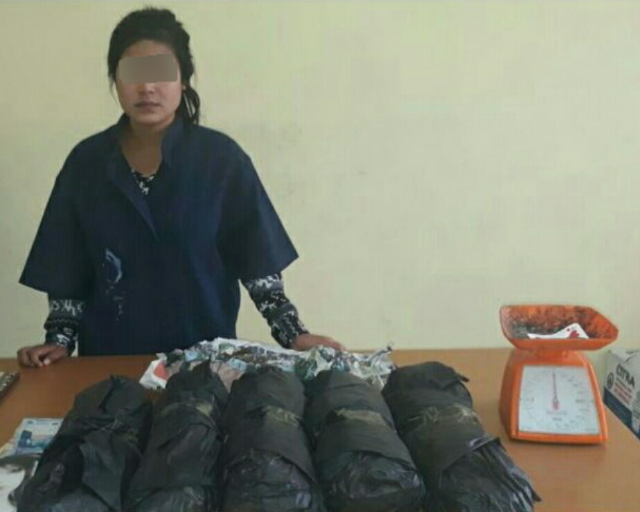 Miliki 2,5 Kg Ganja, Wanita 20 Tahun di Inhil Diringkus Polisi