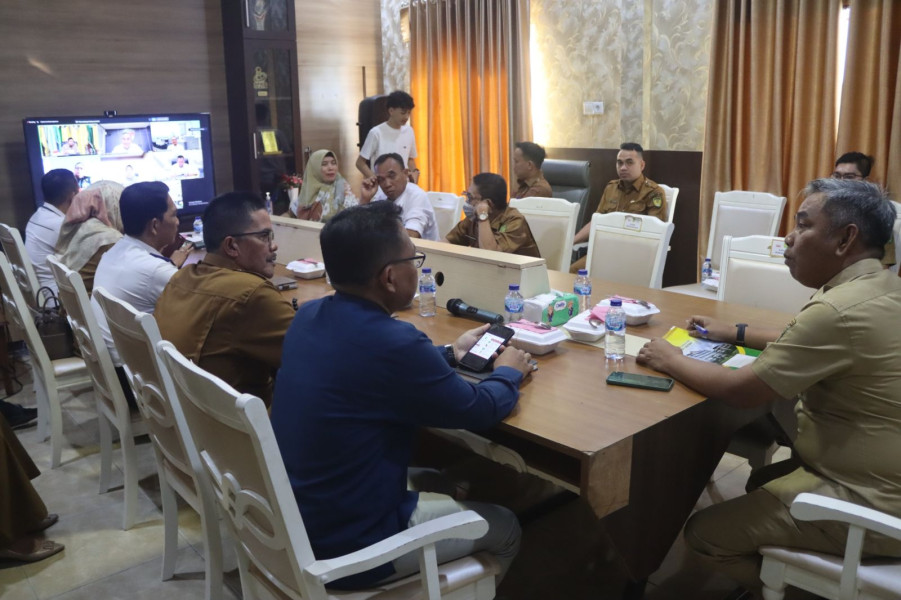 Diwakili Asisten, Pj Bupati Erisman Hadiri Rapat Pengendalian Inflasi Daerah